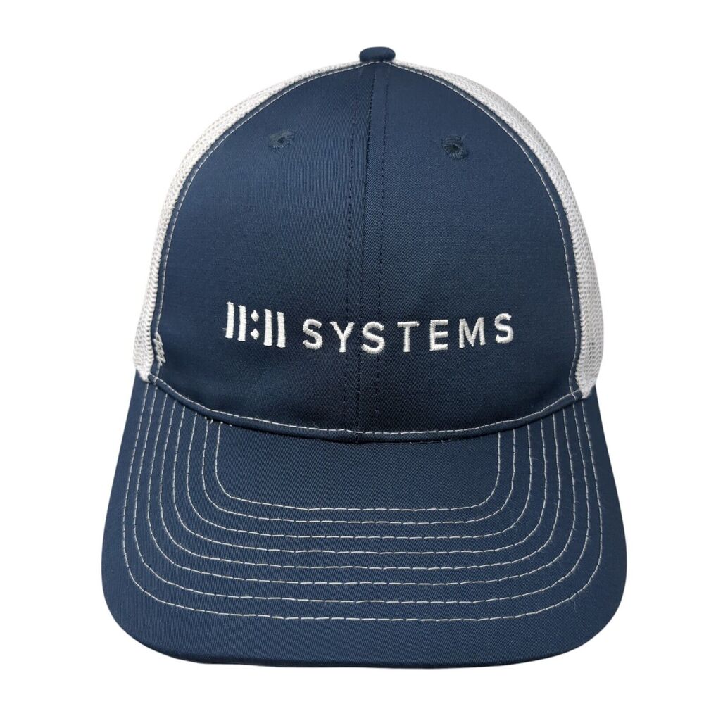 II:II Systems Snapback Trucker Hat Blue One Size Adjustable Mesh Back Zusa Z750